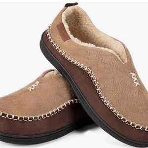 Men's Moccasin Slippers Memory Foam